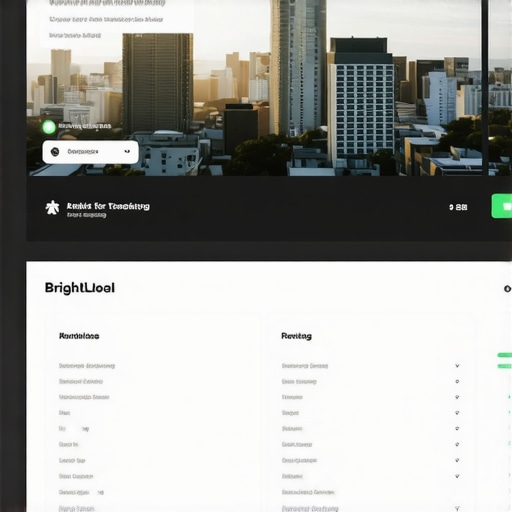 BrightLocal local rank tracking and review management interface