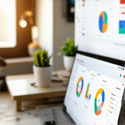 A workspace with SEO dashboards, citation and review management tools, illustrating ongoing local SEO efforts.