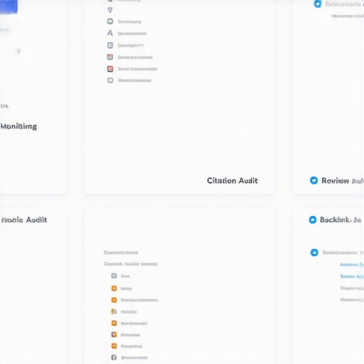 Screenshot of tools used for managing reviews, citations, and backlinks for local SEO.
