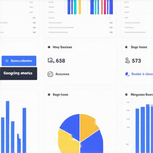 Dashboard displaying local SEO metrics and Google My Business performance insights.