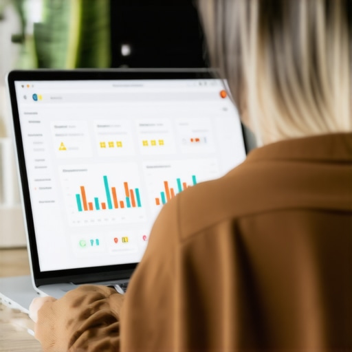 Person reviewing and updating Google My Business profile on a laptop for better local SEO.