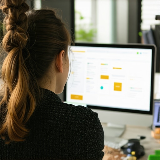 Business owner optimizing citations, creating local content, and engaging with customers online.