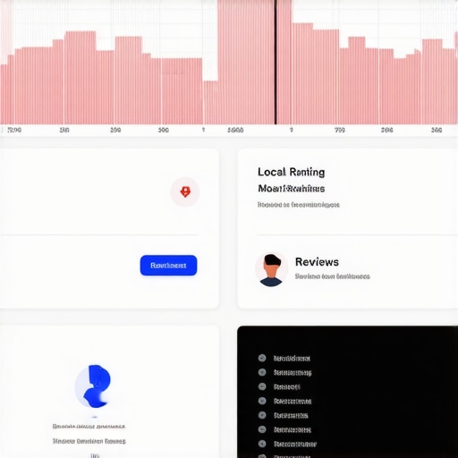 Dashboard displaying local SEO metrics.