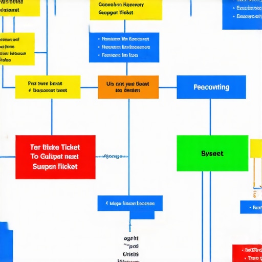 Support Ticket Workflow for GMB Visibility Recovery Flowchart illustrating the process of support ticket handling and fixing GMB listing issues.