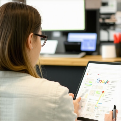 Business owner submitting verification documents to Google Maps support