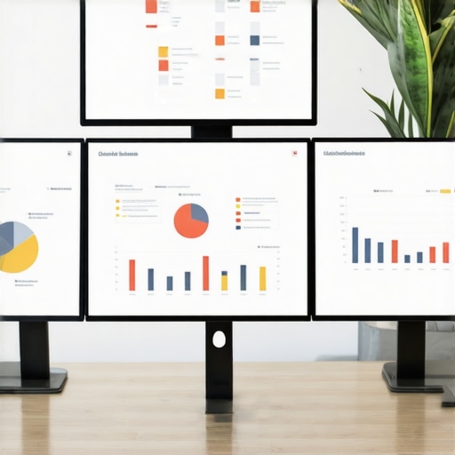 Screens with SEO dashboards and analytics for local business support.