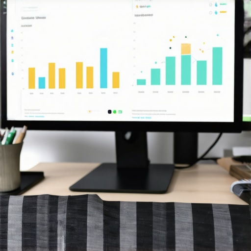 Person working on local SEO analytics dashboard on a computer.