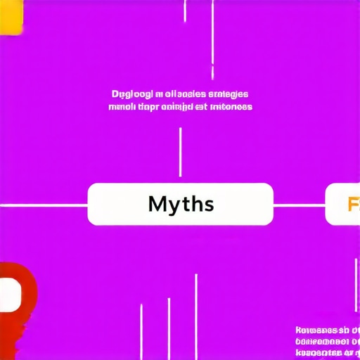 Chart comparing common myths versus realities in local SEO